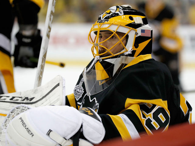 Report: Penguins asking for Flames' 1st-rounder in Fleury deal