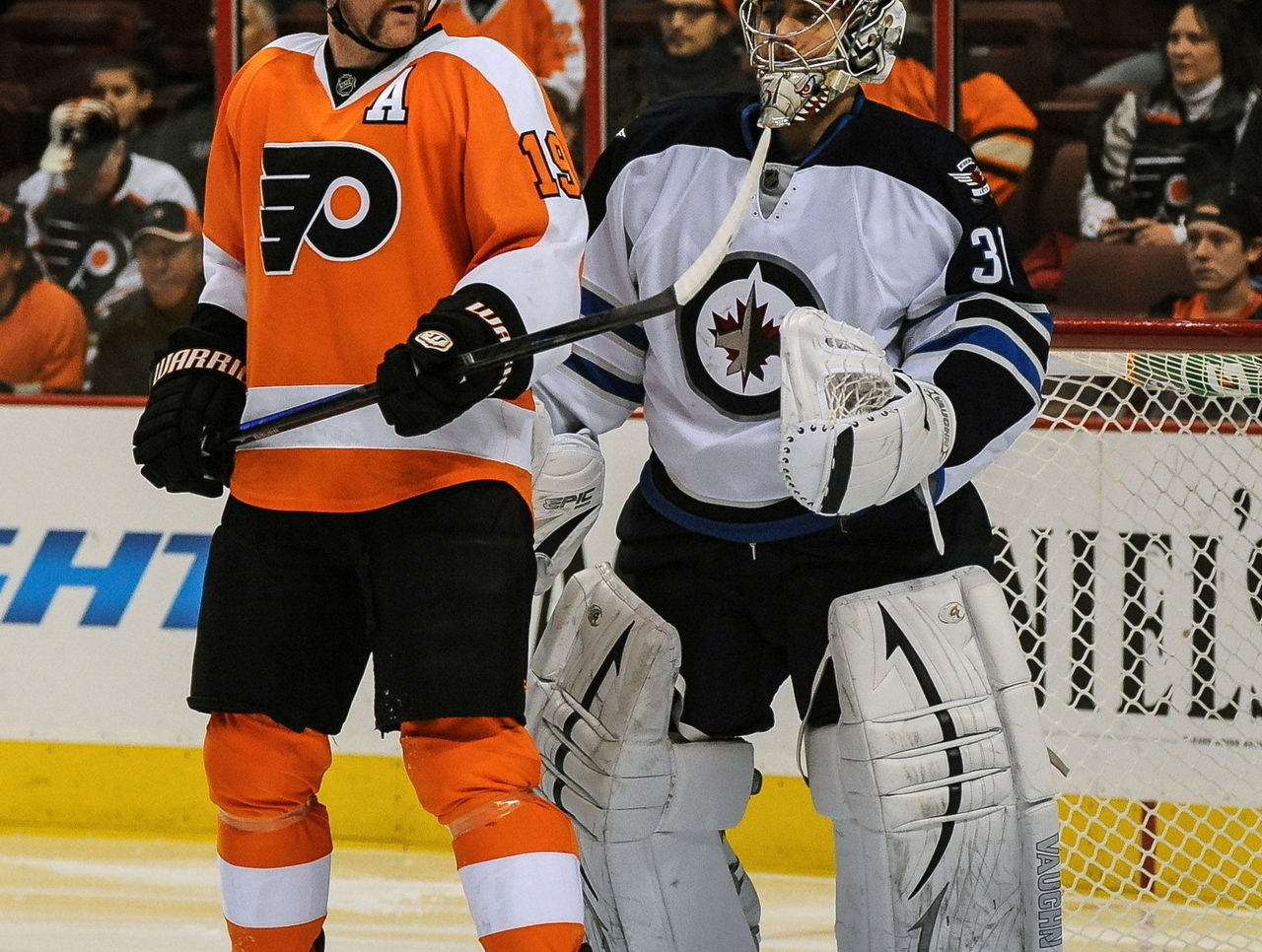 Hockey Fights Cancer and Movember: Flyers using mustaches to bring