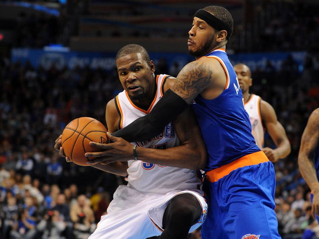 Durant intrigued by Knicks: 'I'll talk to my team and we'll figure things out'