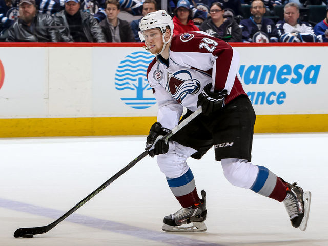 Sakic says length of MacKinnon contract 'up in the air'