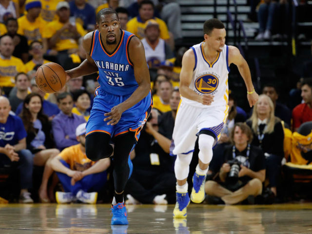 Report: Durant intrigued by forming 'Super Death Lineup' with Warriors