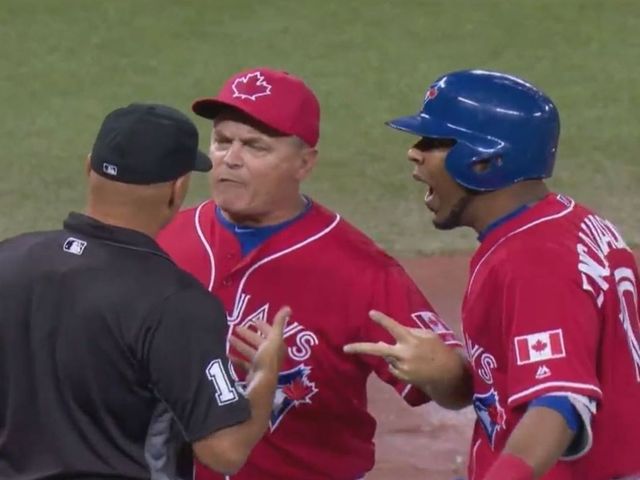 Watch: Encarnacion, Gibbons get tossed on Canada Day