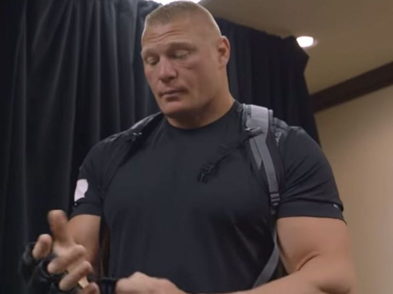 Lesnar's hands too big for standard UFC gloves