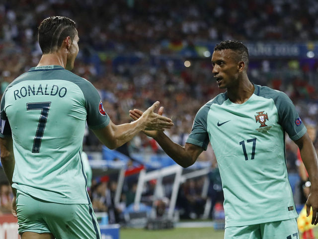 Watch: Nani taps in Ronaldo's shot to double Portugal's lead