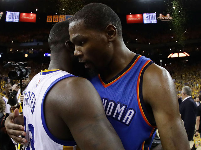 Report: Thunder players were upset by Durant's bond with Green