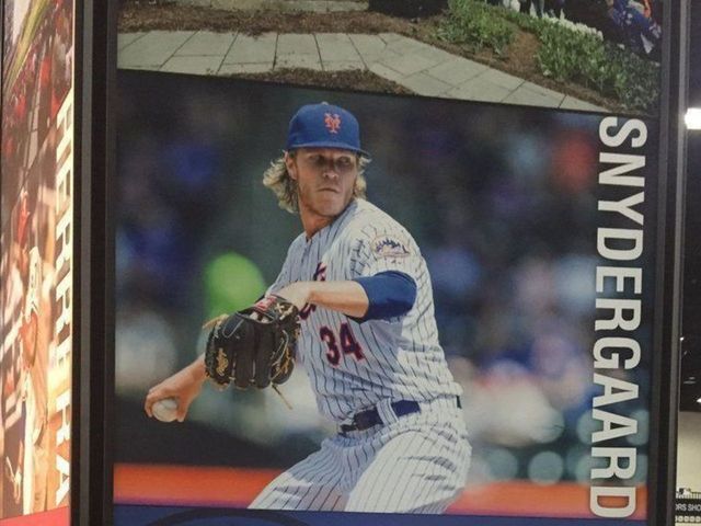 Syndergaard spots misspelled name at All-Star display