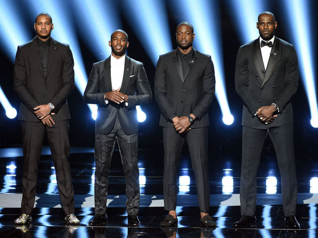 Melo, Paul, Wade, LeBron lead off ESPYs with plea for change