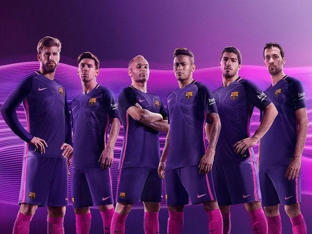 Barcelona unveils purple 2016-17 away kit