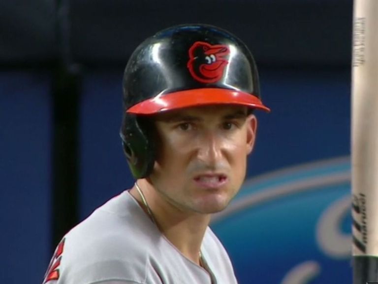 GIF of Ryan Flaherty vs. Aroldis Chapman : r/orioles