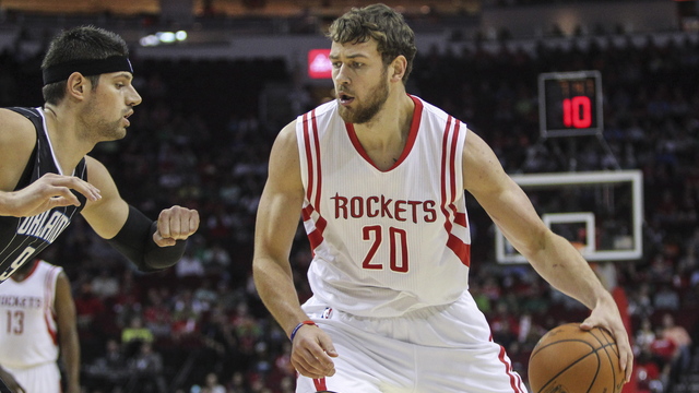 Motiejunas' agent: Rockets using restricted status 'to their advantage'