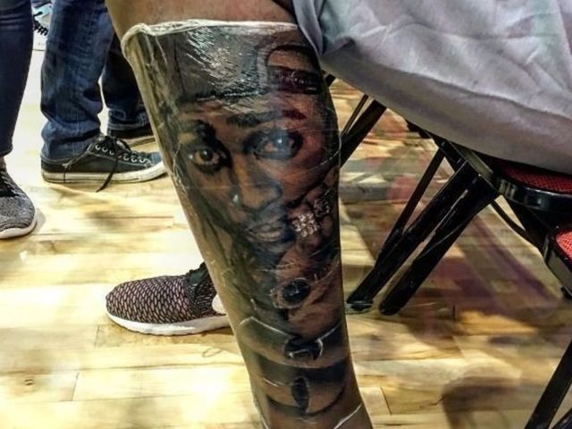 Kevin Durant gets massive 2Pac/Wu-Tang leg tattoo