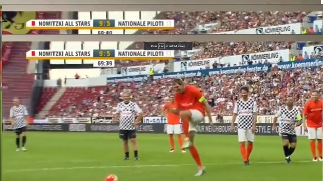 Nowitzki does Zaza penalty kick