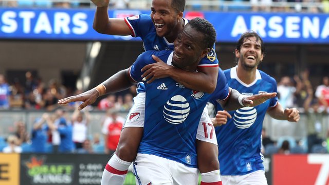 Watch: Drogba scores against Arsenal ... just like old times!
