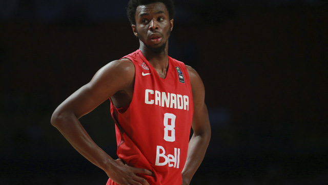 Andrew Wiggins rooting for Spain at Rio 2016