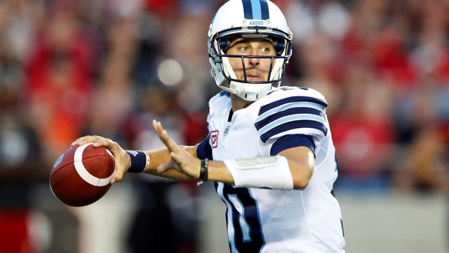 Argos knock off turnover-prone RedBlacks, take East lead