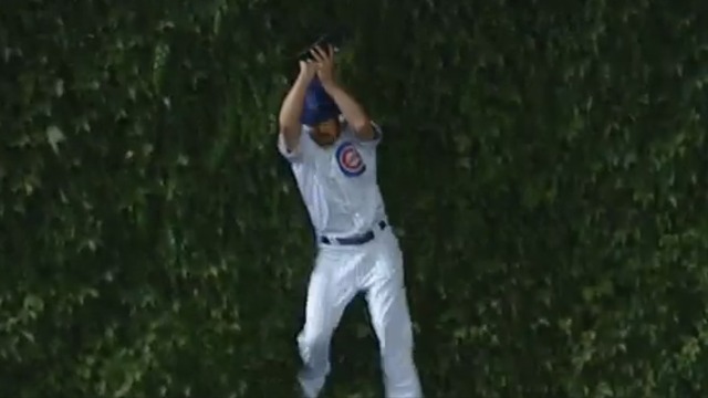 Watch: Cubs pitcher Wood makes sensational catch in LF