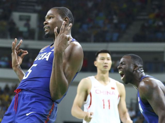 Durant leads U.S. rout of China in Rio 2016 opener
