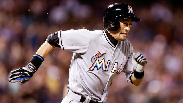 Ichiro legs out infield single for career hit No. 2,999