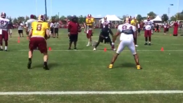 Kirk Cousins yells 'I don't know what I'm doing' during practice drill