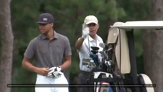 Steph Curry, Obama hit the links for rematch