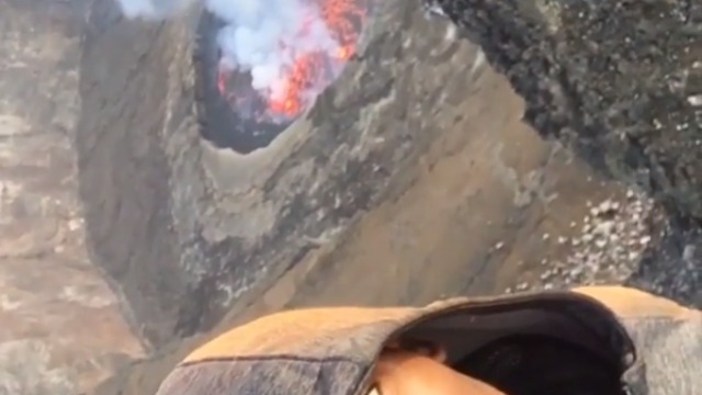Biyombo climbs to top of active volcano