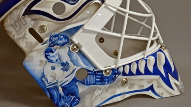 Leafs prospect's new mask pays tribute to Felix 'The Cat' Potvin