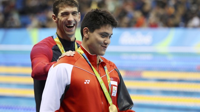 Schooling knocks off Phelps for 100m butterfly gold