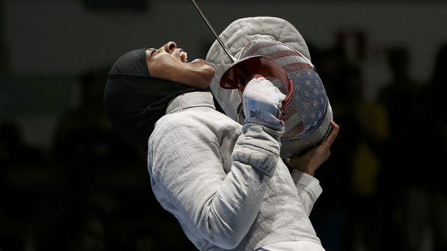 U.S. fencer Muhammad makes history with bronze in team sabre