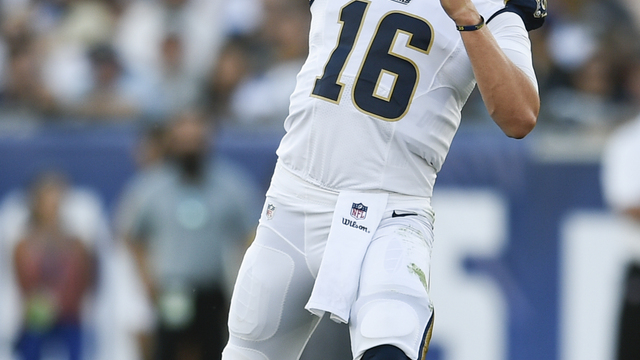 Rams' Goff says he suffered bruised tailbone vs. Broncos