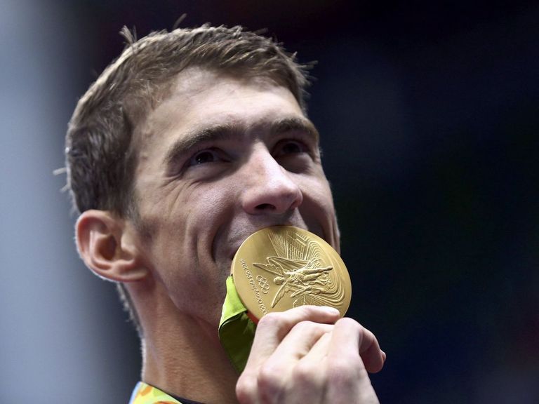Inspired by Michael Jordan, Phelps elated to reach 23 gold medals