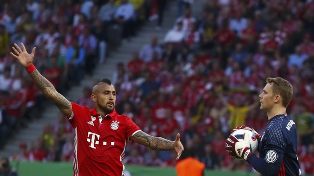 Watch: Vidal taps in rebound shot to open DFL-Supercup scoring