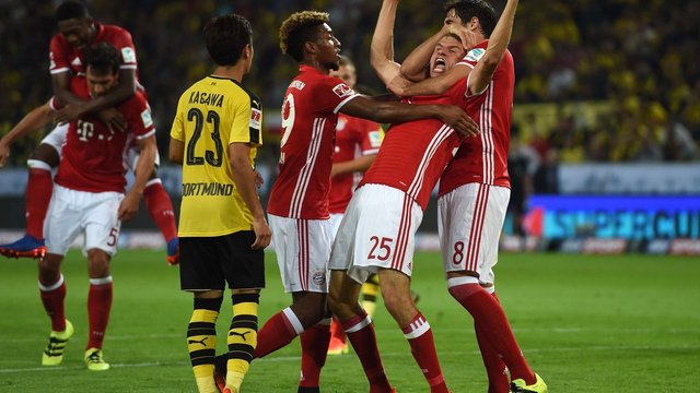 Bayern downs Dortmund to claim joint-record 5th Supercup