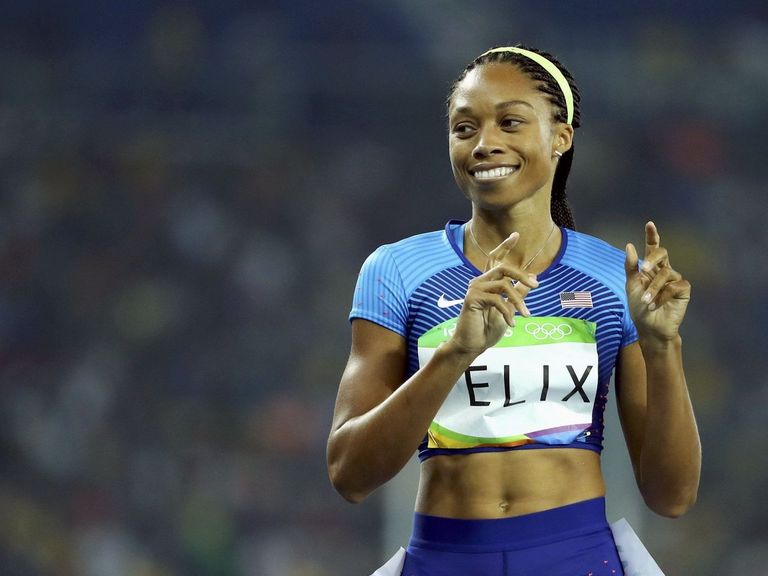 Felix most decorated female track athlete in U.S. history