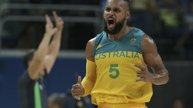 Watch: Patty Mills battles Aussie comedy duo in shooting challenge