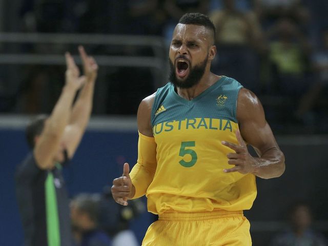 Watch: Patty Mills battles Aussie comedy duo in shooting challenge