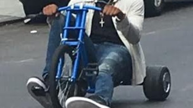 Watch: Karl-Anthony Towns is too tall for this tricycle