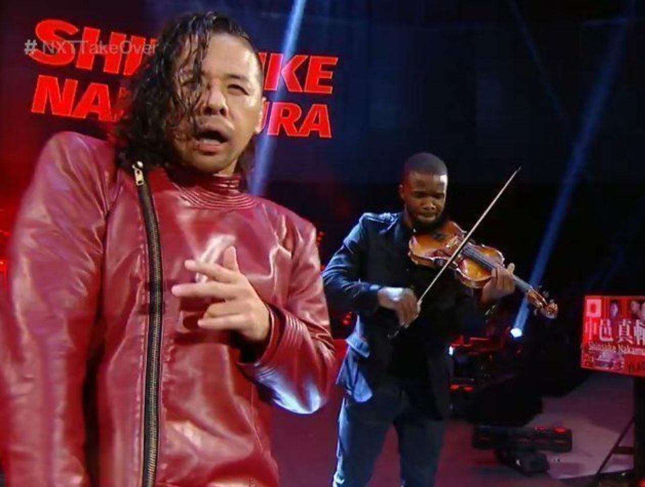 Watch: Jordan-brand violinist plays Nakamura to ring in Brooklyn | theScore.com