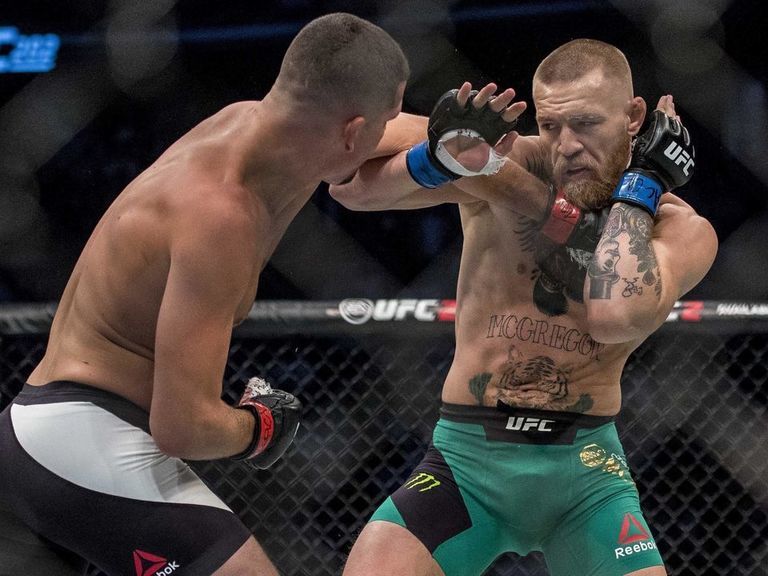 McGregor denies suffering broken foot in Diaz fight | theScore.com