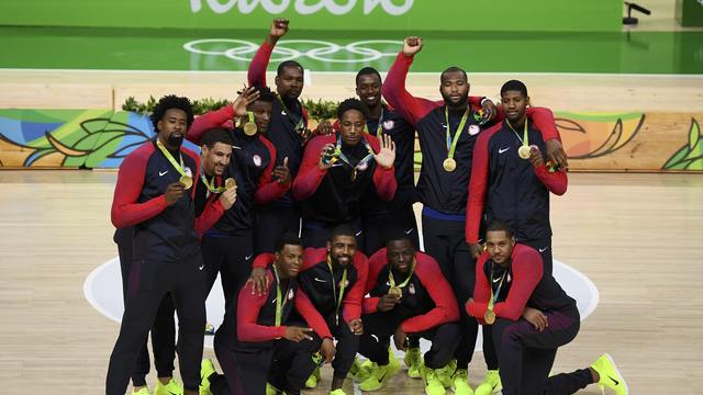 U.S. stomps Serbia to capture gold in men's basketball