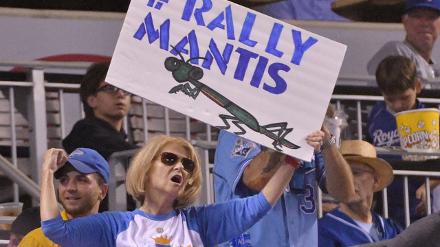 Royals' Rally Mantis retires, finds new home
