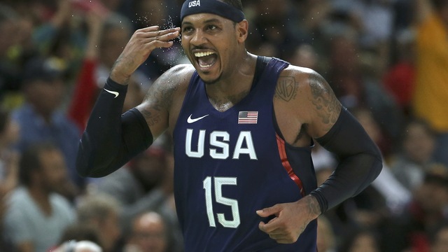 Colangelo: Melo's coming out party as U.S. leader 'bodes well' for Knicks
