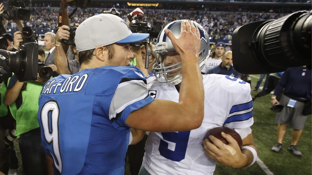 Tony Romo and Matthew Stafford: Fantasy football's power couple