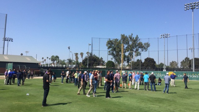 Dozens of scouts flock to Tebow's baseball workout