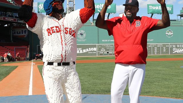 Lego unveils giant Big Papi replica at Fenway