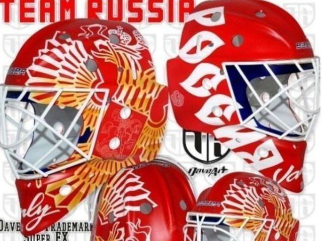 Varlamov's World Cup mask unveiled