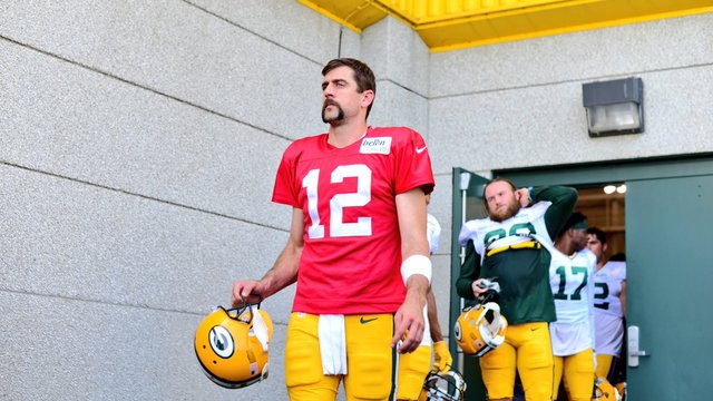 Aaron Rodgers is 'very proud' of his handlebar mustache