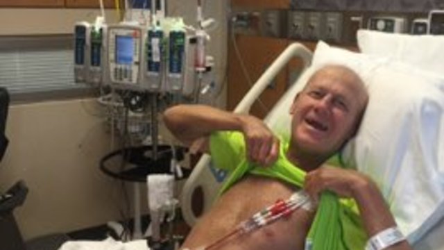 Sager in good spirits during bone marrow transplant