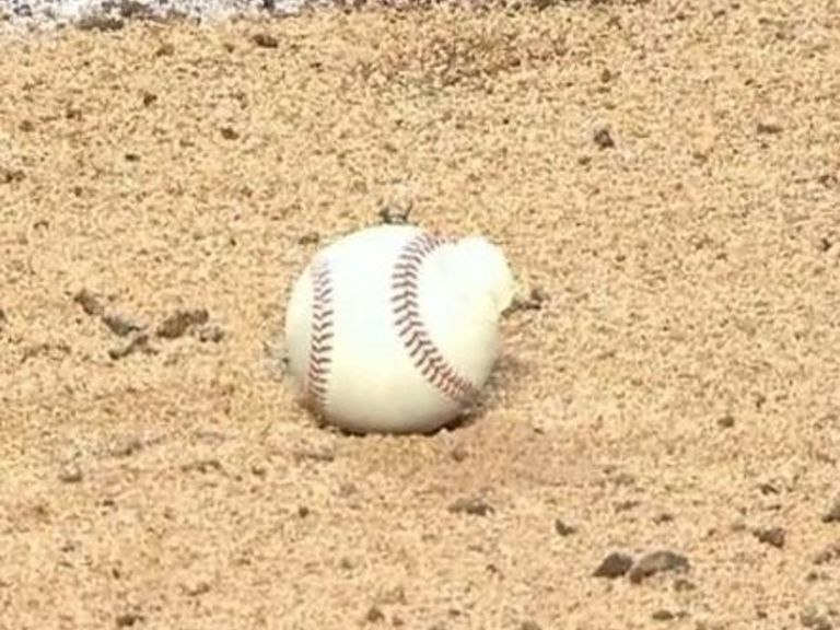 Watch Reyes rips cover off ball with huge swing