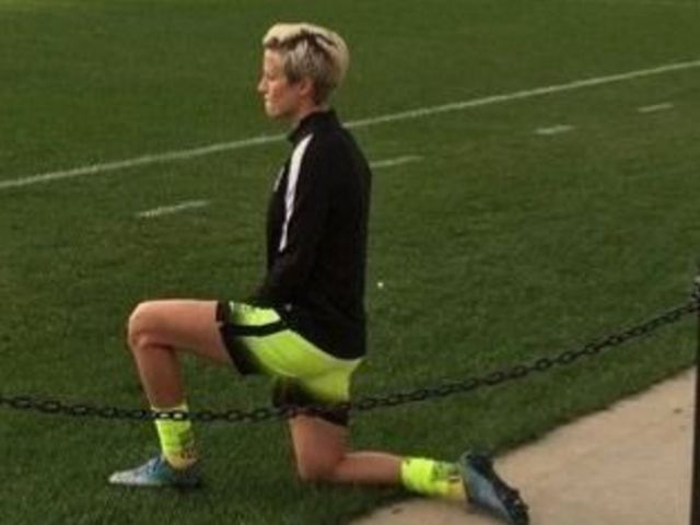 USWNT member Rapinoe kneels during anthem in 'nod to Kaepernick'