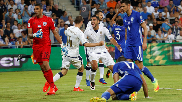 Pelle comfort for Italy against Israel